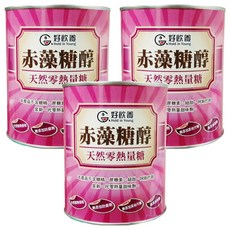 Hold in Young 好飲養 赤藻糖醇粉, 天然零熱量糖, 無糖精, 無蔗糖素, 無添加防腐劑, 美國進口, 600g, 3罐