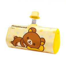 Rilakkuma 拉拉熊 PD快充 Lightning 直插式口袋隨身行動電源 6000 series, PRL-116, 粉黃點點