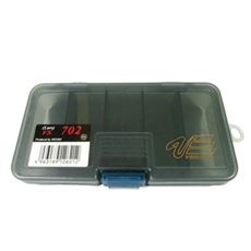 MEIHO 明邦 5格零件盒 VS-702 耐衝擊聚合物材質, 1個, 黑色, 138 × 77 × 31mm