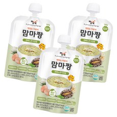 짱죽 맛있는 이유식 맘마짱 10개월부터 1p, 전복노른자진밥, 120g, 3개