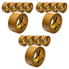 Sinil Tape 封箱膠帶 厚度 57mic x 寬度 48mm x 長度 40m, 黃色, 15個