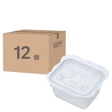 Richell 利其爾 離乳食分裝盒 (6入) 附蓋嬰兒食品保鮮盒 可重複使用, 150ml, 2組, Transparent