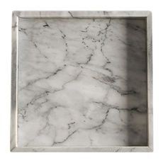 北歐風大理石方形質感收納盤-正方形, 1入, 大理石