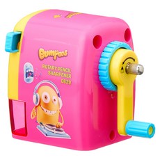 deLi 得力 大小通吃卡通可調式削鉛筆機 E0629, 顏色隨機, 1個