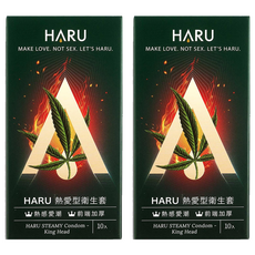 HARU 含春 STEAMY 熱愛型衛生套 King Head, 10個, 2盒