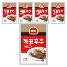 [해표] 순후추, 200g, 5개