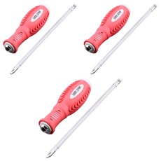 TOOLSPIA 軟質握把兩用螺絲起子 150mm, 3個