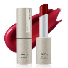 [비건뷰티] 숨37도 스킨스테이 글로시 립밤, 레드, 4.2g, 1개