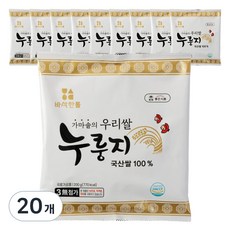 참좋은식품 가마솥의 우리쌀 누룽지, 200g, 20개
