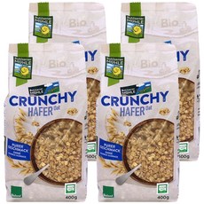 볼제너뮬러 유기농 오트 크런치, 400g, 4개