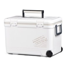 SHInWA 伸和 假日冰桶 + 貼紙組, 白色, 27L