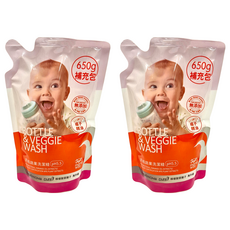 媽媽餵 奶瓶蔬果洗潔精補充包 650g, 2包