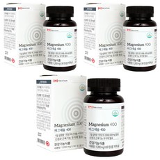 우리가스토리 캐나다 H&B 마그네슘 400 3개월분, 3개, 108g