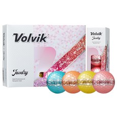 Volvik Jewelry 360 高爾夫球 3層 2024年, 12入, 混合顏色, 1套