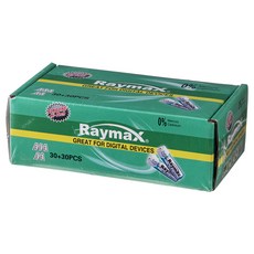 레이맥스 알카라인 건전지 AAA 30p + AA 30p, 60개입, 1세트