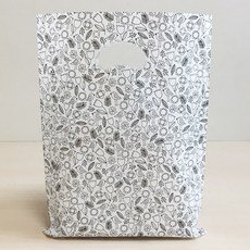 森林朋友塑膠購物提環袋 100入, 白色, 1個