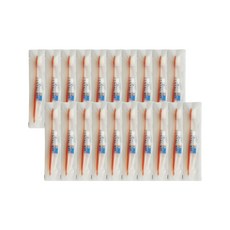 Market A攜帶式牙刷牙膏單個包裝牙科工具組 橘色, 20套