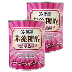 Hold in Young 好飲養 赤藻糖醇粉, 天然零熱量糖, 無糖精, 無蔗糖素, 無添加防腐劑, 美國進口, 600g, 2罐