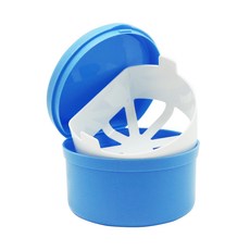 其他品牌 雙層上下掀蓋浸泡盒 靜置浸泡洗臉海綿收納盒, 1入, 藍