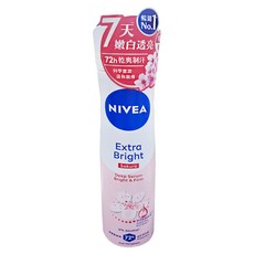 NIVEA 妮維雅 台灣公司貨 止汗爽身噴霧 美白精華植萃櫻花, 150ml, 1瓶