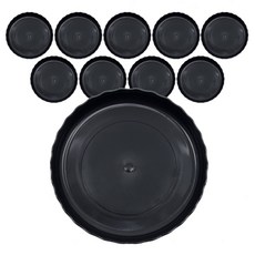 지비비 컬러 미니 화분 받침대 10p, 블랙