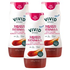 비비드키친 저칼로리 치킨양념소스, 320g, 3개
