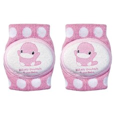 KU.KU Duckbill 酷咕鴨 幼兒護膝 6個月以上適用, 粉色, 1雙