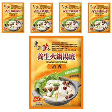 東方韻味 養生火鍋湯底 清香鍋, 45g, 5包
