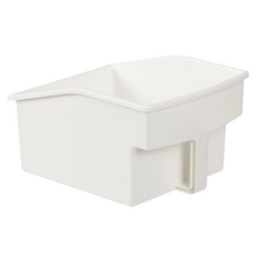 SHIMOYAMA PP帶手柄高位收納盒 小號, 白色, 1個