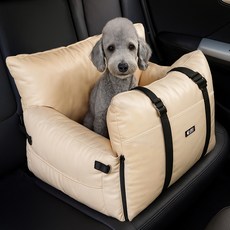 Leto 狗狗高級防水分離式汽車座椅, 1個, 象牙白