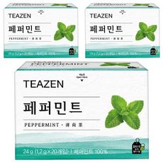 TEAZEN 薄荷茶 24g 薄荷100%, 1.2g, 20入, 3盒