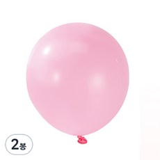 Uncle Kim 派對活動用圓形一般氣球 100入, 2個, 粉紅色