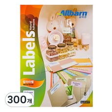 올바른 칼라라벨 연분홍 레이저 잉크젯공용 2X4 AL008PP, 8칸, 300개