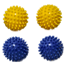 LEADER X 深層筋絡紓壓 硬式刺蝟按摩球 PVC材質 筋膜球, 顏色隨機, 4個