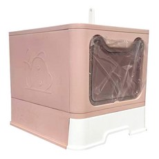 skylife 0199 側門摺疊貓砂盆 PET+PP材質 灰色/綠色/紅色, 49 x 40 x 40cm, 1個