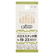 Clover 可樂牌 交叉針組 NO.19~23 1組 CL57-201, 金色