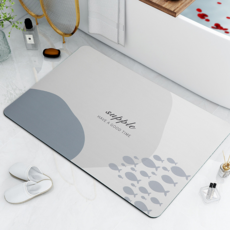 Simple By吸水可水洗4代珪藻土腳踏墊, 設計D