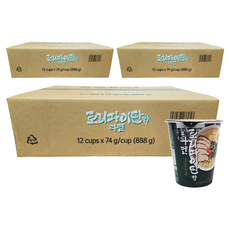 토리파이탄향 라멘 닭 육수 작은 컵라면 74g, 36개