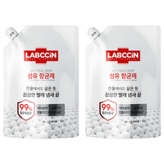 랩신 섬유 항균제 상쾌한 솔잎향 리필, 1.2L, 2개