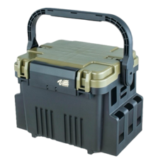 MEIHO 明邦 釣魚工具箱 VS-7080N 耐衝擊材質, 黑色 + 綠色, 1個