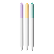 KaCO FIRST PLANET 星月行星 0.5mm 旋轉圓珠筆, 黑色, 1組