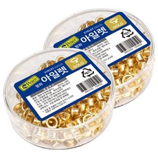 피스코리아 아일렛 펀치크립 250p, 골드, 2개