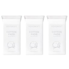 DURIS 3層棉化妝棉, 70入, 3個