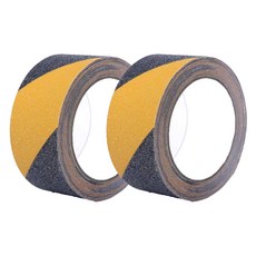 磨砂防滑膠帶, PVC材質, 寬5cm長500cm, 黑黃/黑色/灰色/透明, 2捲