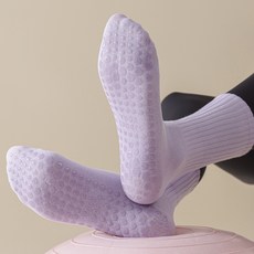 노크노크 필라테스 요가 스포츠 양말, 퍼플, 1개