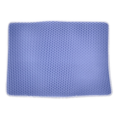 雙層貓砂墊, 藍色, 1個