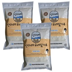 山下韓國產小麥粉 金剛全麥中筋麵粉, 1kg, 3個