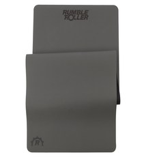 RUMBLE ROLLER 防滑橡膠居家訓練皮拉提斯伸展瑜珈墊, 深灰色, 1個