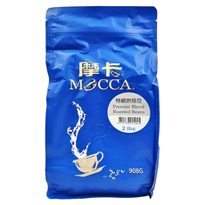 MOCCA 摩卡 特級烘焙豆, 咖啡豆(無研磨), 908g, 1包