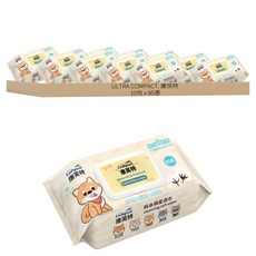 康芙特嬰兒純水棉柔濕紙巾 純水0刺激 不含酒精, 85張, 10包